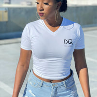 V Neck Women Tee