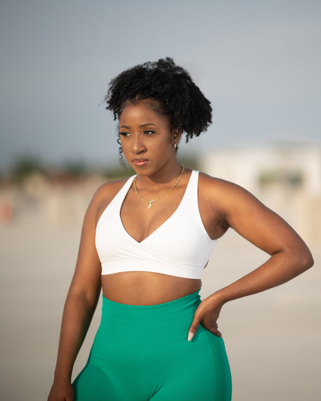 V Cut Sports Bra