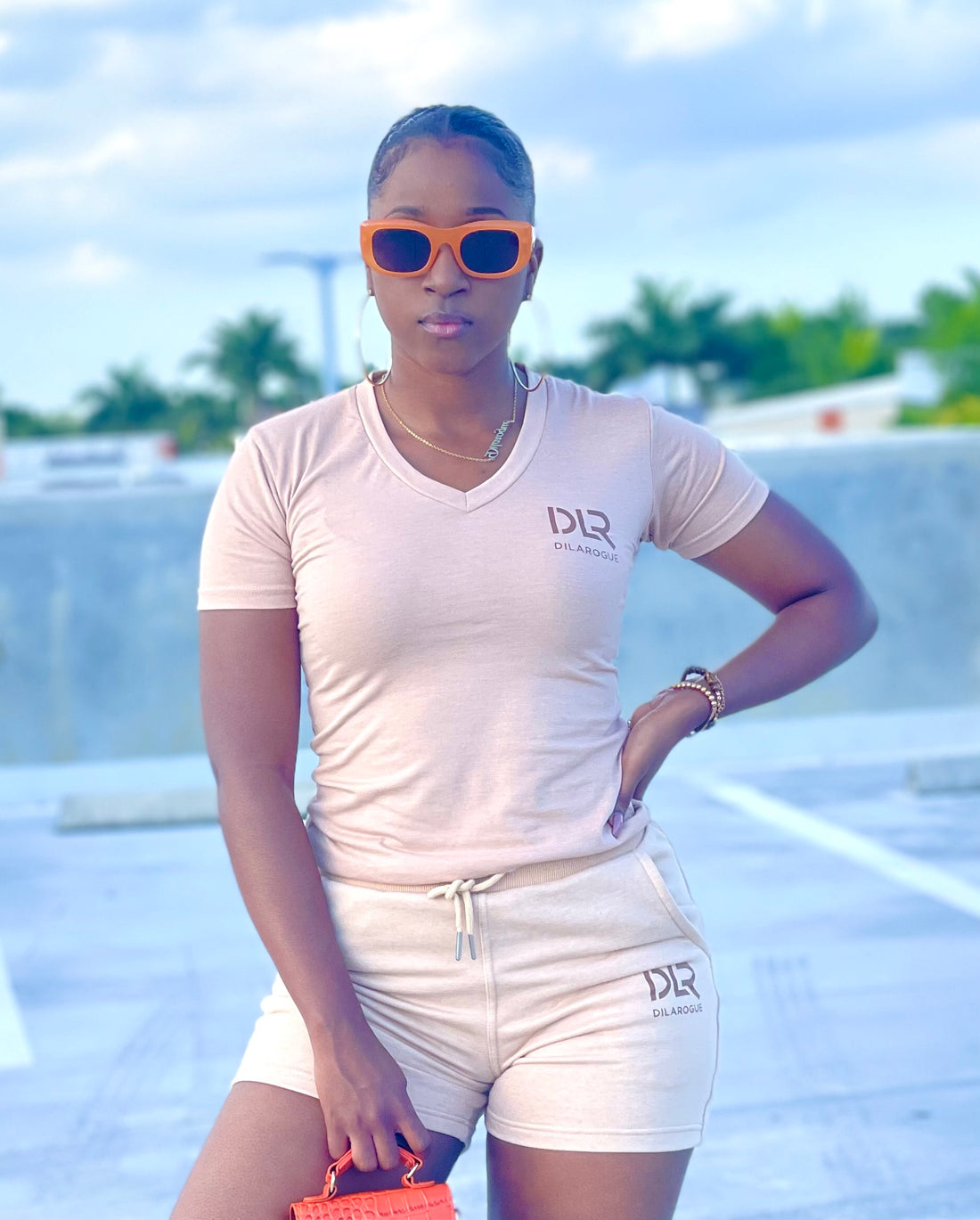 V Neck Women Tee